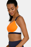 Zelocity High Impact Quick Dry Sports Bra - Orange — thumbnail 4